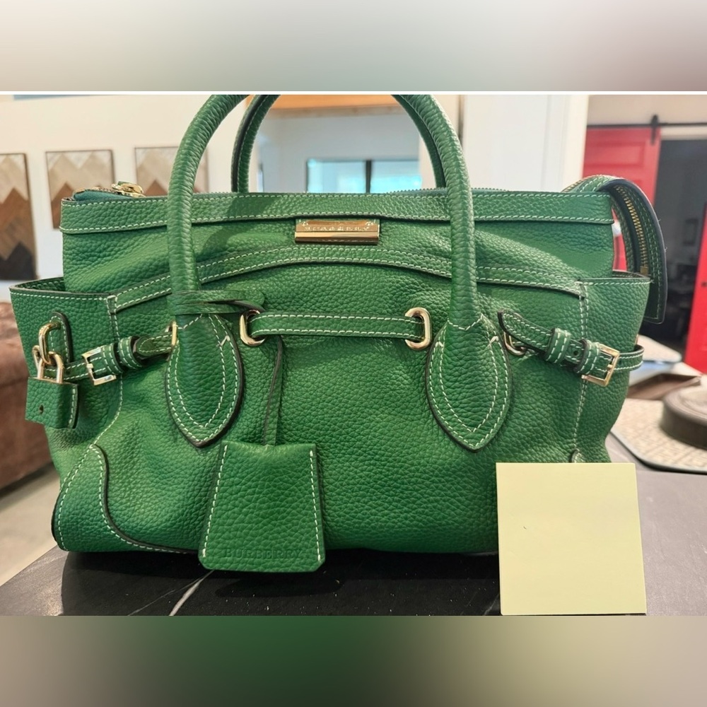 Burberry Vibrant Green Padlock bag
